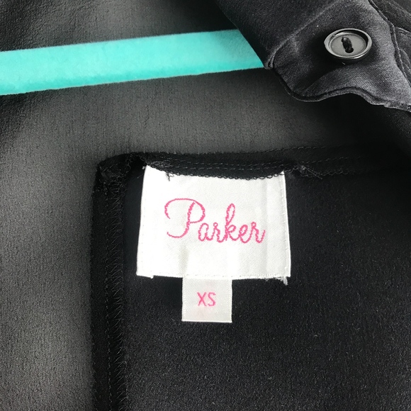 Parker Uma Combo Top in Black with Sheer Cut Outs - Picture 3 of 8